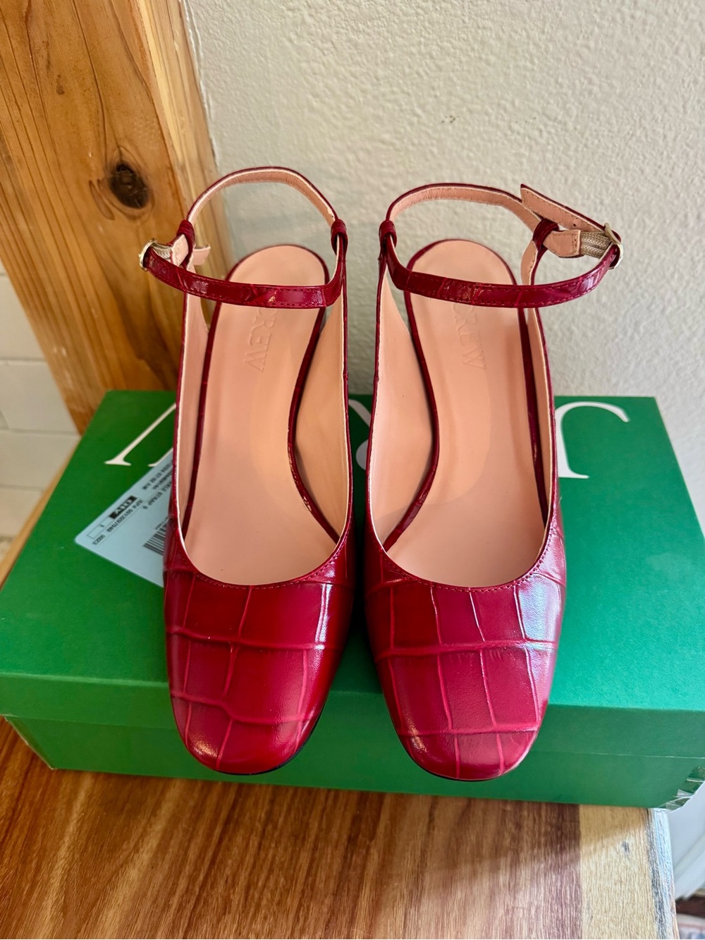 J Crew - Maisie ankle-strap heels - Size 7.5 - Red - NWT - Picture 5 of 7